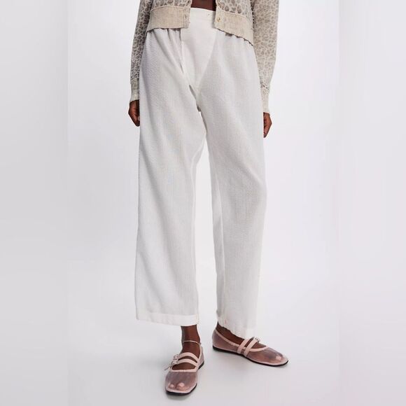 FREE PEOPLE SHEER CRYSTAL Gemini Ballet Flats PINK - Picture 2 of 3